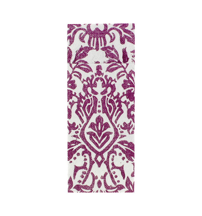 Tovagliolo Portaposate di Airlaid "Versalles" Viola 32x40cm 55g/m² (800 Pezzi) Tovagliolo Portaposate di Airlaid "Versalles" Viola 32x40cm 55g/m² (800 Pezzi)