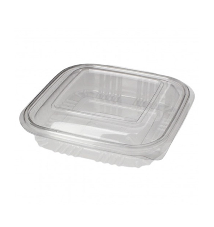 Contenitore Quadrato Coperchio PET 250 ml (100 Pezzi) Contenitore Quadrato Coperchio PET 250 ml (100 Pezzi)