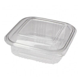 Contenitore Quadrato Coperchio PET 370 ml (100 Pezzi)