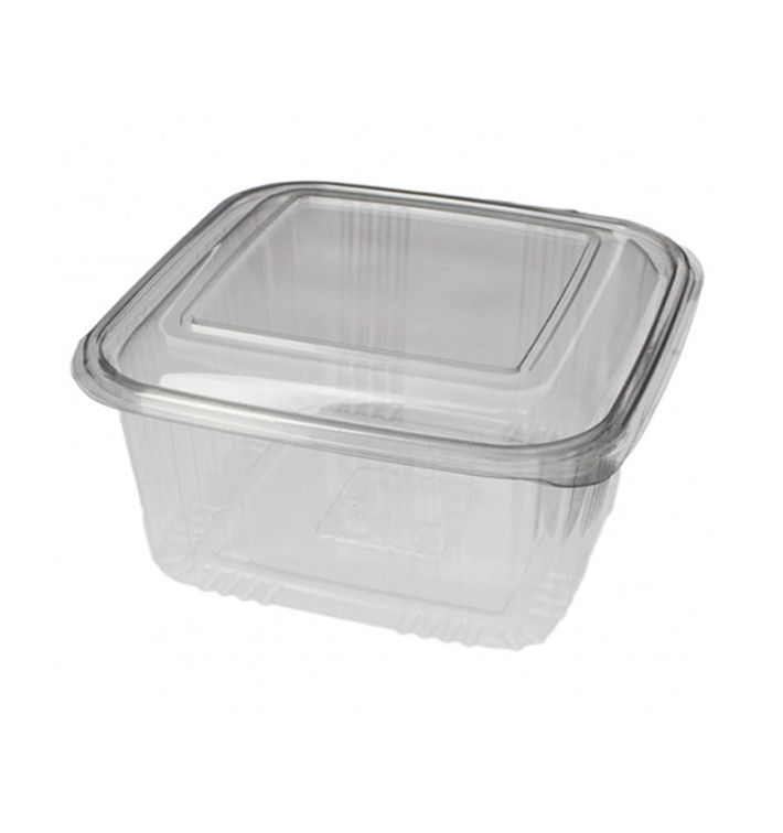 Contenitore Quadrato Coperchio PET 1000 ml (100 Pezzi) Contenitore Quadrato Coperchio PET 1000 ml (100 Pezzi)