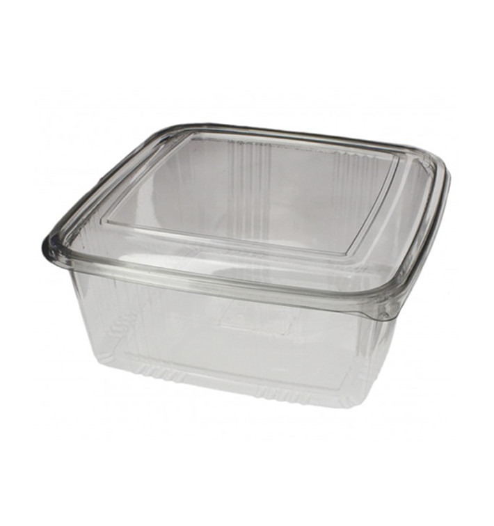 Contenitore Quadrato Coperchio PET 2000 ml (50 Pezzi) Contenitore Quadrato Coperchio PET 2000 ml (50 Pezzi)