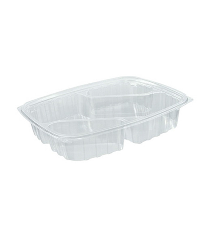 Contenitore di Plastica OPS "Clear Pac" 3 C. Diagonale Transp. 887ml (252 pezzi) Contenitore di Plastica OPS "Clear Pac" 3 C. Diagonale Transp. 887ml (252 pezzi)