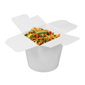 Contenitore di Cibo Bianco 529ml (50 Pezzi)