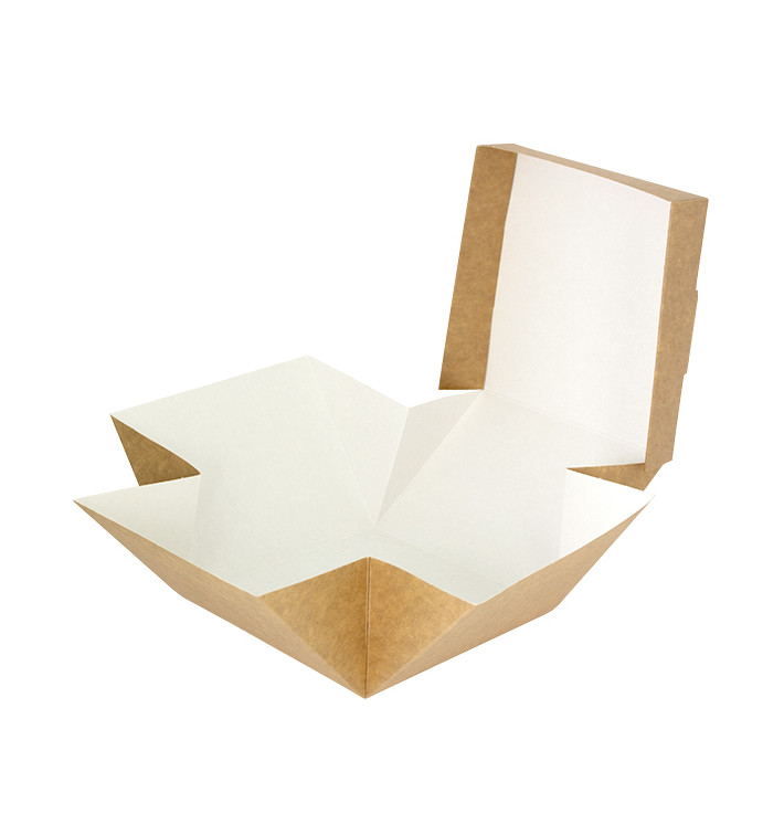 Scatola Hamburger Gourmet Kraft 13x13x10cm (25 Pezzi) Scatola Hamburger Gourmet Kraft 13x13x10cm (25 Pezzi)