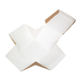 Scatola Hamburger Gourmet Kraft 13x13x13cm (150 Pezzi)