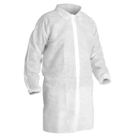 Camice Per Visita in TNT PP Con Velcro Senza Tasche Bianco XL 25gr (50 Pezzi)