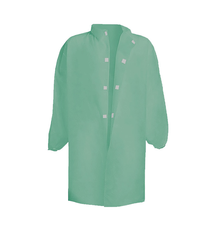 Camice TNT PP Con Velcro Senza Tasche Verde XL 35gr (1 Pezzo) Camice TNT PP Con Velcro Senza Tasche Verde XL 35gr (1 Pezzo)