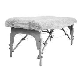 Lenzuola Regolabile  in TNT di PP Plastificato 95x220cm Bianco (1 Pezzi)