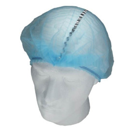 Cuffia di Polipropilene Fisarmonica Blu Rilevabile Ø53cm (100 pezzi)