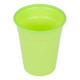 Bicchiere di Plastica PS Verde 200ml Ø7cm (50 Pezzi)