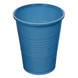 Bicchiere di Plastica PS Blu Scuro 200ml Ø7cm (1500 Pezzi)