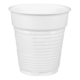 Bicchiere Plastica PS Vending Bianco 166ml Ø7,0cm (3000 Pezzi)