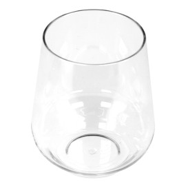 Bicchiere di Plastica Transparente Tritan "Elegance" 390ml (1 Pezzi)