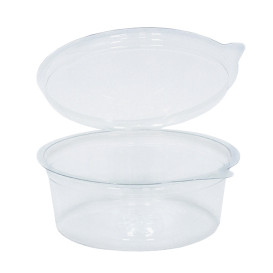 Contenitore Tondo Coperchio APET Transparente 250ml Ø120mm (40 Pezzi)