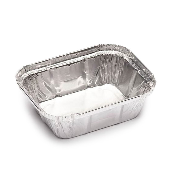 Contenitore Alluminio 250ml 128x100x32mm (2000 Pezzi) Contenitore Alluminio 250ml 128x100x32mm (2000 Pezzi)