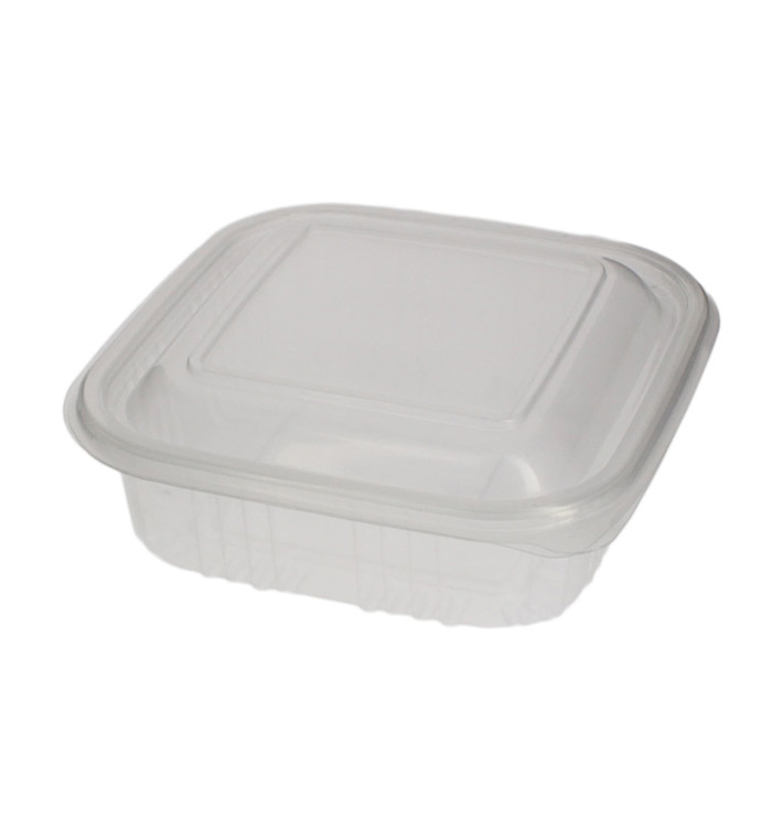 Contenitore Quadrato Coperchio PP 370 ml (100 Pezzi) Contenitore Quadrato Coperchio PP 370 ml (100 Pezzi)
