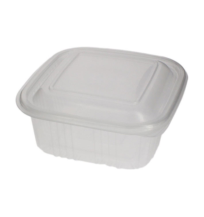 Contenitore Quadrato Coperchio PP 500 ml (50 Pezzi) Contenitore Quadrato Coperchio PP 500 ml (50 Pezzi)