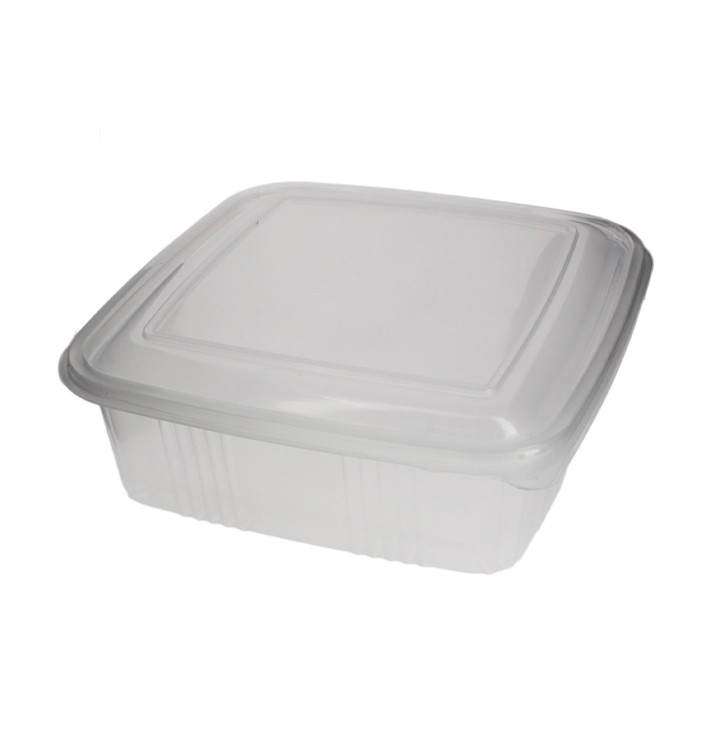 Contenitore Quadrato Coperchio PP 1500 ml (50 Pezzi) Contenitore Quadrato Coperchio PP 1500 ml (50 Pezzi)