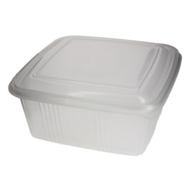 Contenitore Quadrato Coperchio PP 2000 ml (200 Pezzi)