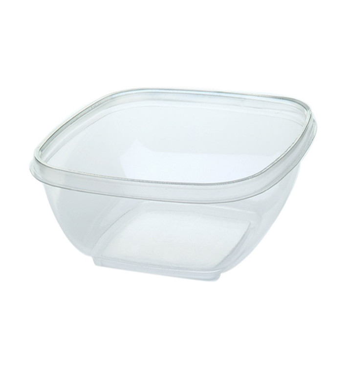 Ciotola di Plastica Quadrato PET 500ml 125x125x70mm (50 Pezzi) Ciotola di Plastica Quadrato PET 500ml 125x125x70mm (50 Pezzi)