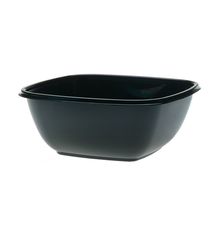 Ciotola di Plastica Nero PET 1500ml 190x190x80mm (300 Pezzi) Ciotola di Plastica Nero PET 1500ml 190x190x80mm (300 Pezzi)