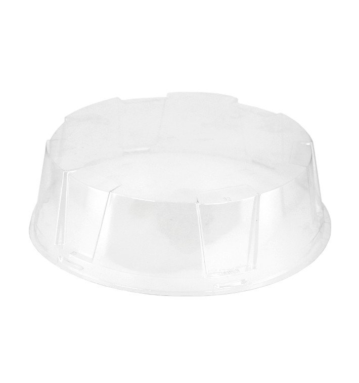 Coperchio di Plastica per Contenitore di Torta APET Ø25,5x6cm (160 Pezzi)