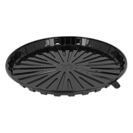 Contenitore di Plastica per Torta APET Nero Ø31cm (90 Pezzi)