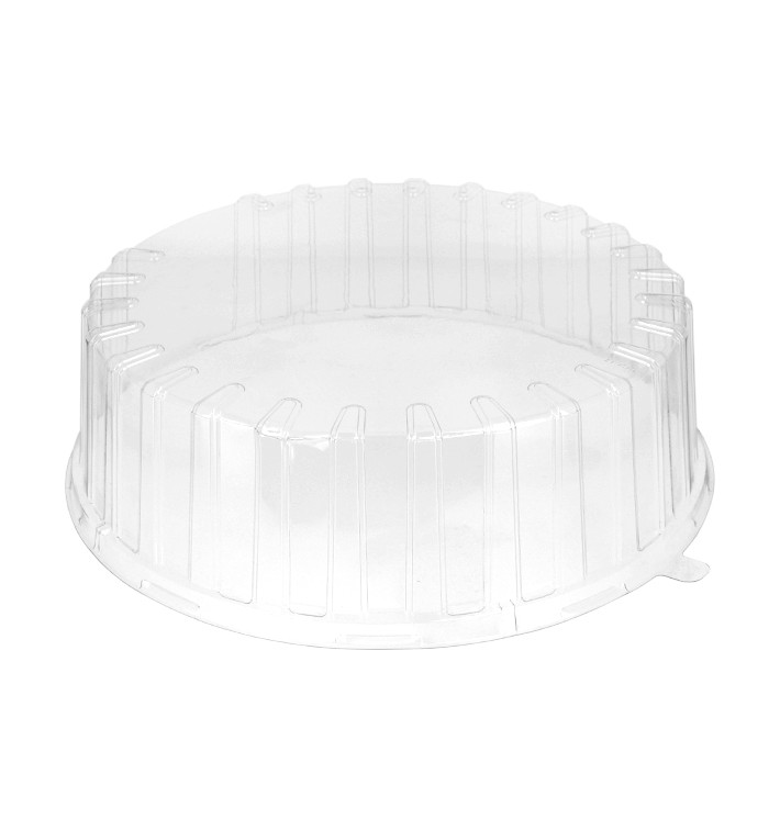 Coperchio di Plastica per Contenitore di Torta APET Ø31x10cm (15 Pezzi) Coperchio di Plastica per Contenitore di Torta APET Ø31x10cm (15 Pezzi)