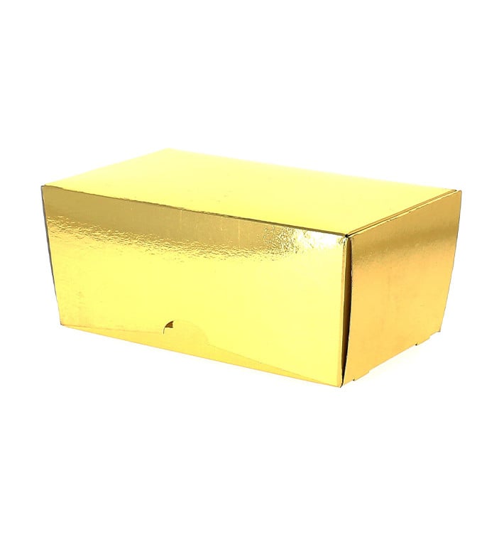 Scatola per Dolci e Praline Oro 19x11x8,5cm 1000g (100 Pezzi) Scatola per Dolci e Praline Oro 19x11x8,5cm 1000g (100 Pezzi)