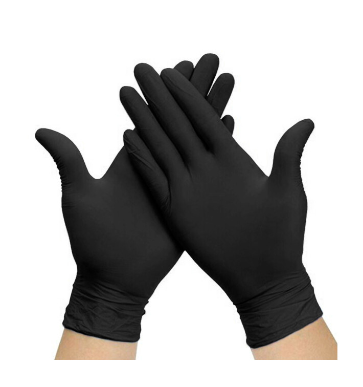 Guanti in Nitrile Senza Polvere Nero Taglia XL AQL 1.5 (100 Pezzi) Guanti in Nitrile Senza Polvere Nero Taglia XL AQL 1.5 (100 Pezzi)