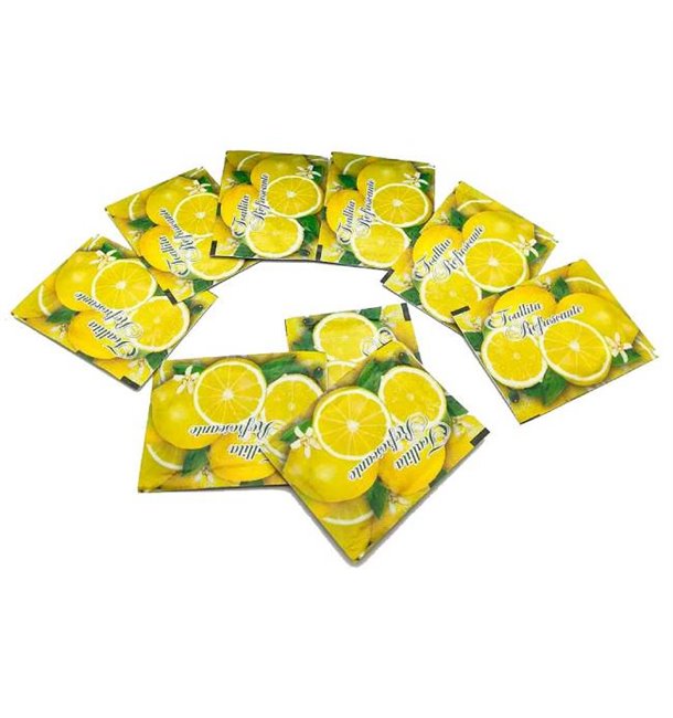 Salviette Rinfrescanti al Limone Motivo "Lemons" (2500 Pezzi)