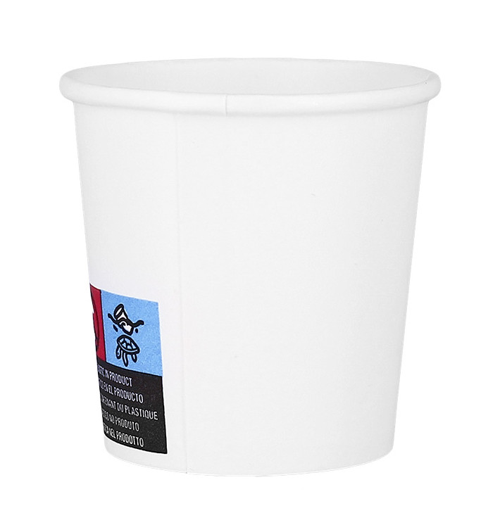 Bicchiere di Carta ECO 4Oz/120ml Bianco Ø6,2cm (100 Pezzi) Bicchiere di Carta ECO 4Oz/120ml Bianco Ø6,2cm (100 Pezzi)