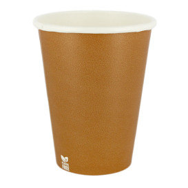Bicchiere di Carta Senza Plastica 14 Oz/420ml "Caramello" Ø9cm (1.000 Pezzi)