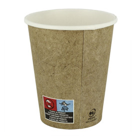 Bicchiere di Carta 9Oz/280 ml Kraft Ø8,0cm (1000 Pezzi)