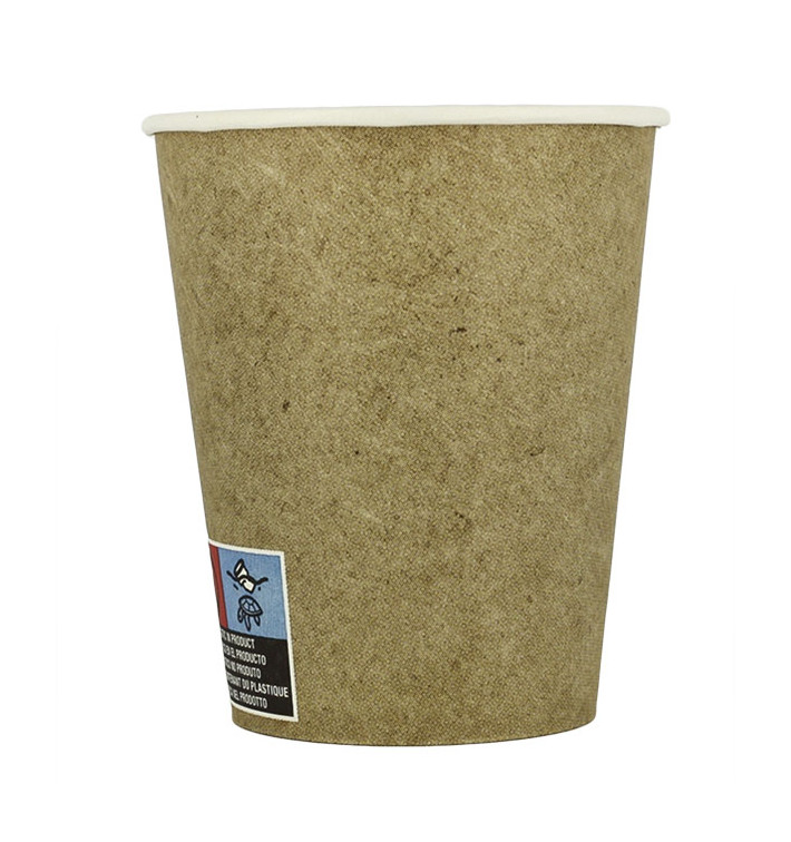 Bicchiere di Carta Ecologico 6Oz/180ml Kraft Ø7,0cm (100 Pezzi) Bicchiere di Carta Ecologico 6Oz/180ml Kraft Ø7,0cm (100 Pezzi)