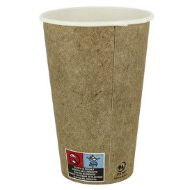 Bicchiere di Carta Kraft 12Oz/360ml Ø7,5cm (1.100Pezzi)