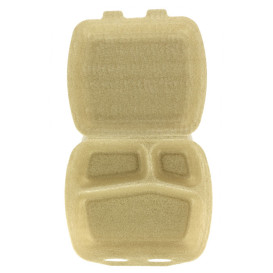 Contenitori MenuBox XPP 3S Crema 24x20,5x7cm (200 Pezzi)