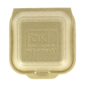 Contenitori Hamburger in XPP Crema 15x15x7cm (125 Pezzi)