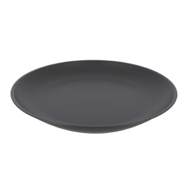 Piatto Riutilizzabile Durable PP Minerale Antracite Ø23,5cm (6 Pezzi)