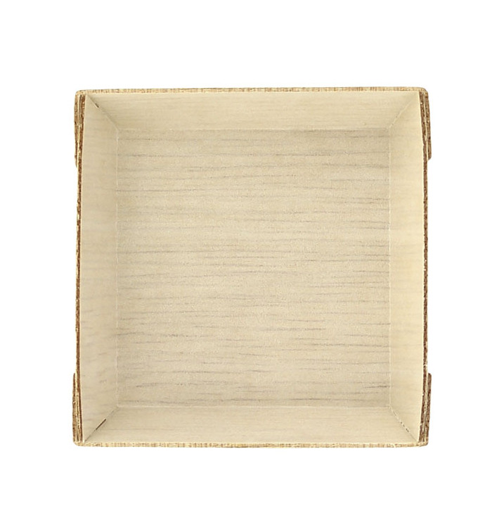 Mini Piatti Legno Quadrado 6x6x1,5cm (200 Pezzi)