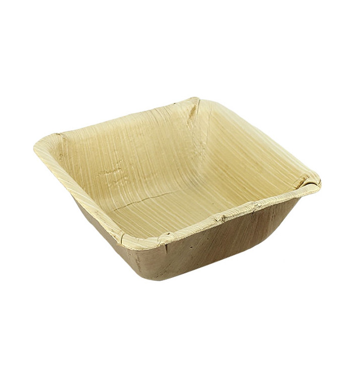 Ciotola di Foglia di Palma 13x13x5cm (10 Pezzi) Ciotola di Foglia di Palma 13x13x5cm (10 Pezzi)