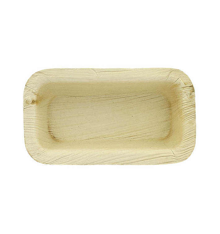 Ciotola Rettangolare di Foglia di Palma 12,8x6,4cm (50 Pezzi) Ciotola Rettangolare di Foglia di Palma 12,8x6,4cm (50 Pezzi)