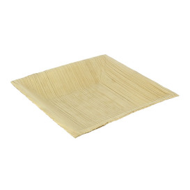 Piatto Quadrato Foglia di Palma 16,5x16,5cm (6 Pezzi)