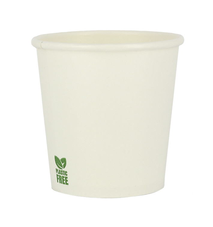 Bicchiere di Carta Senza Plastica 4Oz/120ml Bianco Ø6,2cm (100 Pezzi) Bicchiere di Carta Senza Plastica 4Oz/120ml Bianco Ø6,2cm (100 Pezzi)