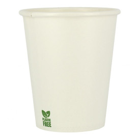 Bicchiere di Carta Senza Plastica 7 Oz/210ml Bianco Ø7cm (50 Pezzi)