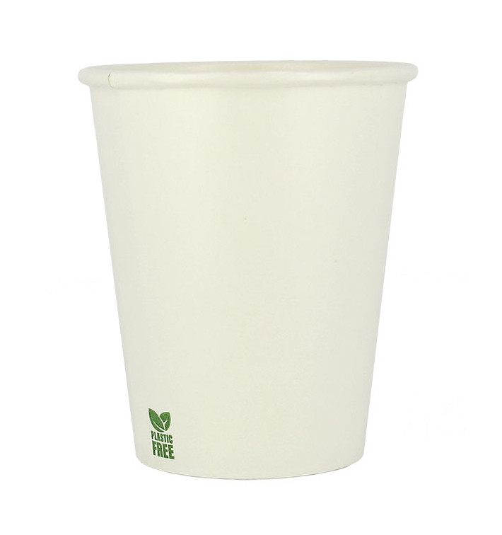Bicchiere di Carta Senza Plastica 8 Oz/240ml Bianco Ø8cm (50 Pezzi) Bicchiere di Carta Senza Plastica 8 Oz/240ml Bianco Ø8cm (50 Pezzi)
