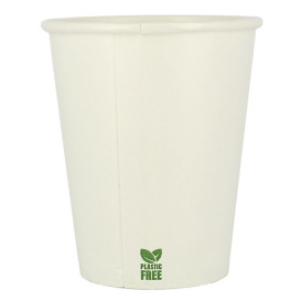 Bicchiere di Carta Senza Plastica 8 Oz/240ml Bianco Ø8cm (1.000 Pezzi)