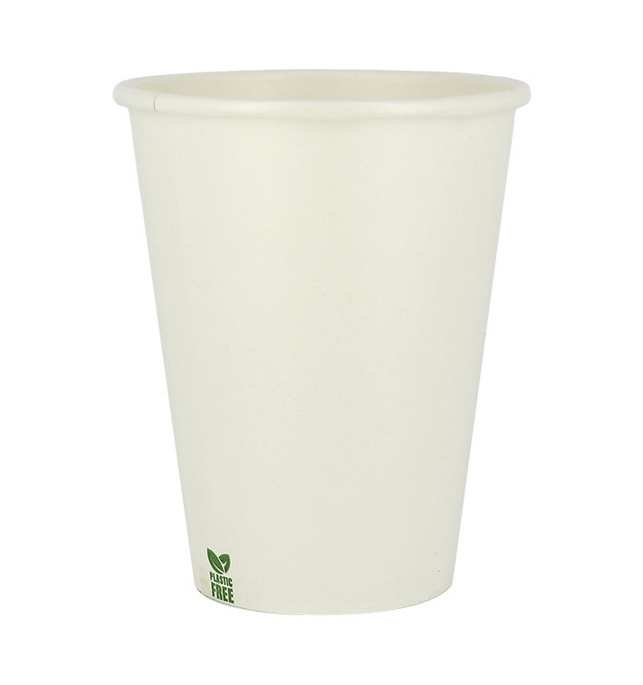 Bicchiere di Carta Senza Plastica 14 Oz/420ml Bianco Ø9cm (1.000 Pezzi) Bicchiere di Carta Senza Plastica 14 Oz/420ml Bianco Ø9cm (1.000 Pezzi)
