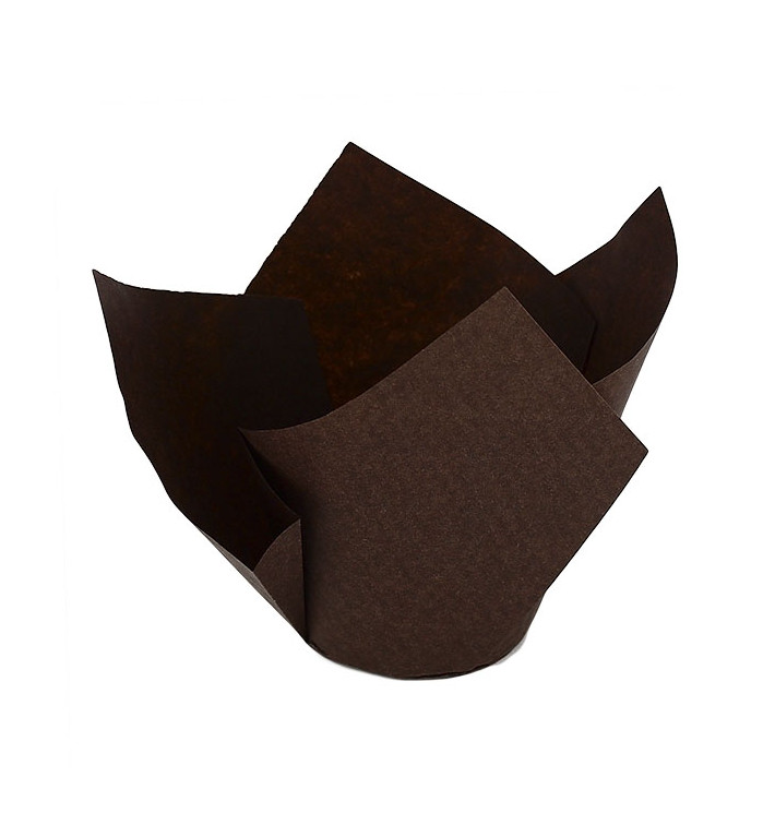 Pirottini Muffin Tulip Twist Ø50x65/98 mm Marrone (2.000 Pezzi) Pirottini Muffin Tulip Twist Ø50x65/98 mm Marrone (2.000 Pezzi)