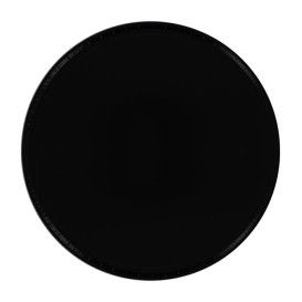 Piatto di Carta Pizza in Laminato PET Nero 300 mm (100 Pezzi)